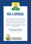 Administração Municipal divulga nota sobre decisão Judicial 