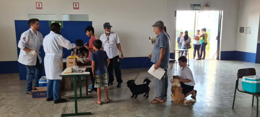 Departamentos de Meio Ambiente, Agricultura e Saúde Realizam Vacinação Antirrábica no Bairro Jardim Bandeira