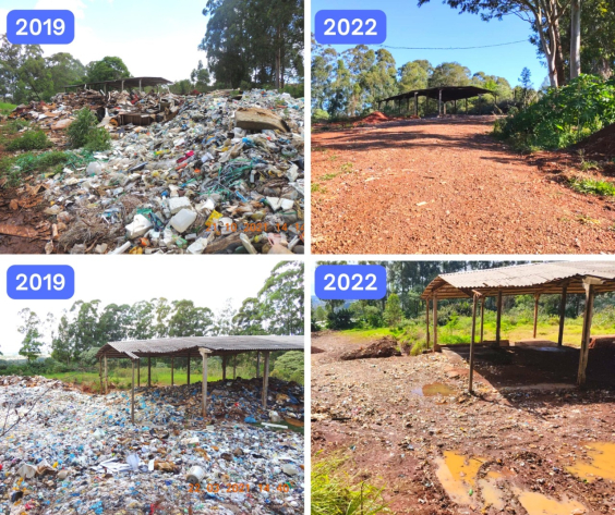 Concluída a Limpeza de Passivo Ambiental na Área de Descarte de Resíduos do ano 2020