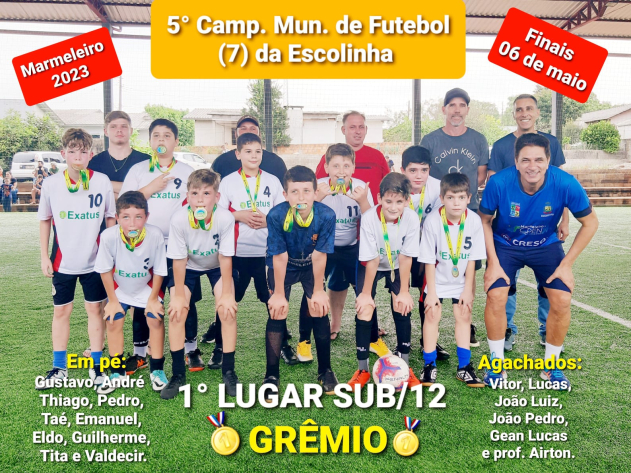 Concluído o 5° Campeonato Municipal de Futebol-7 da Escolinha