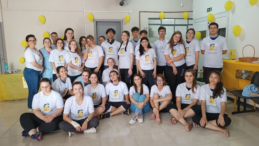Atividade da Campanha do Setembro Amarelo Com os alunos da Formação de Docentes do TOM