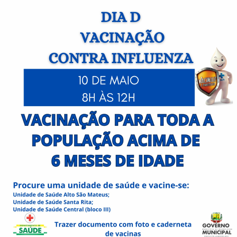 Dia De Vacinação contra a influenza 