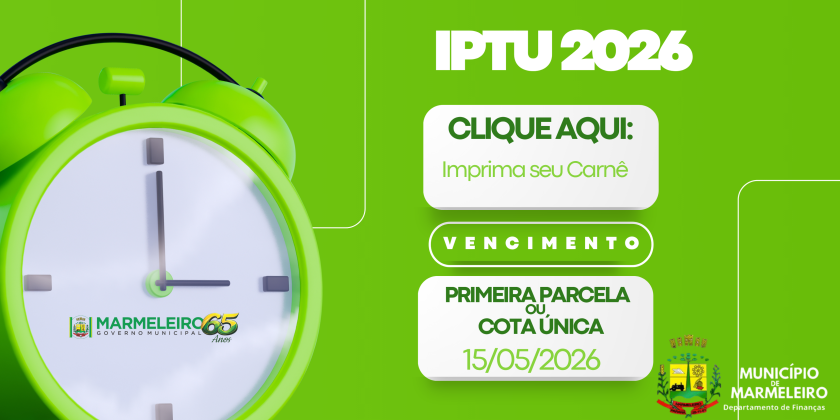 IPTU 2026 DISPONÍVEL 