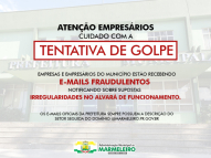 Aviso de Utilidade Pública: A Prefeitura de Marmeleiro informa a todos sobre uma “tentativa de golpe”