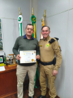Comandante do 21 BPM faz visita ao Prefeito Municipal 