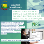 Marmeleiro Adere ao sistema Nacional de emissão eletrônica de nota fiscal de serviços 