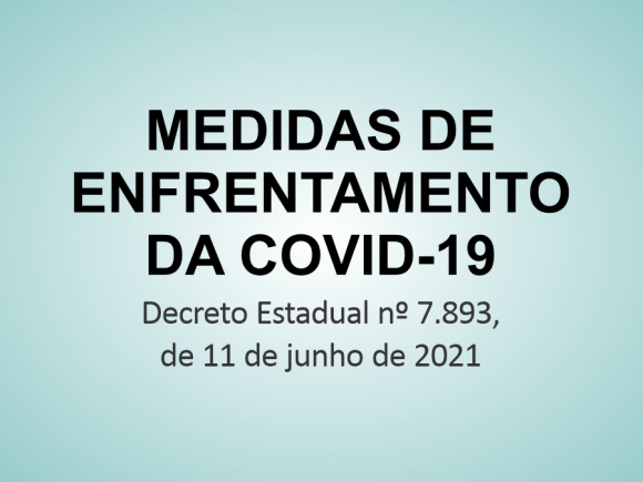 ATUALIZADAS AS MEDIDAS DE ENFRENTAMENTO DA COVID-19