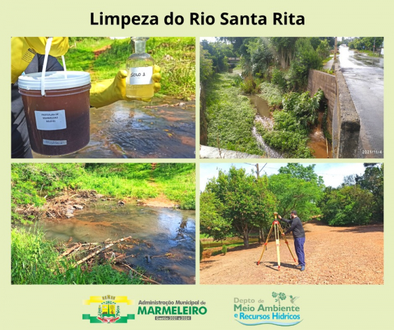 Inicio do estudo para limpeza do Rio Santa Rita 