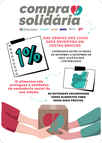 3° ano de parceria entre Assistência Social e Loja Por Menos com o Projeto Compra Solidária.