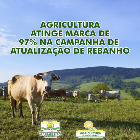 Agricultura atinge a marca de 97% na campanha de atualização de rebanho